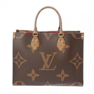 Louis Vuitton Monogram Reverse On the Go Brown Canvas Handbag
